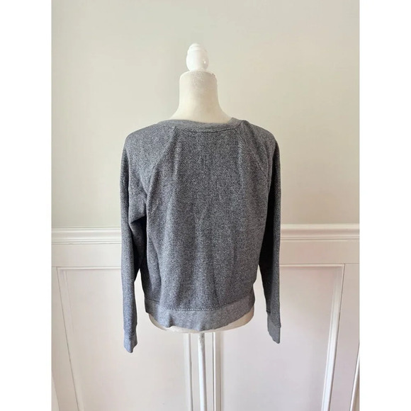 J. Jill Gray Zip Front Cardigan Sweatshirt XSP - Picture 3 of 4